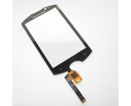 Touch screen (sensor) for Sony Ericsson WT19i Live with Walkman, black, original (China) big ic (6mm) / small ic (5mm)
